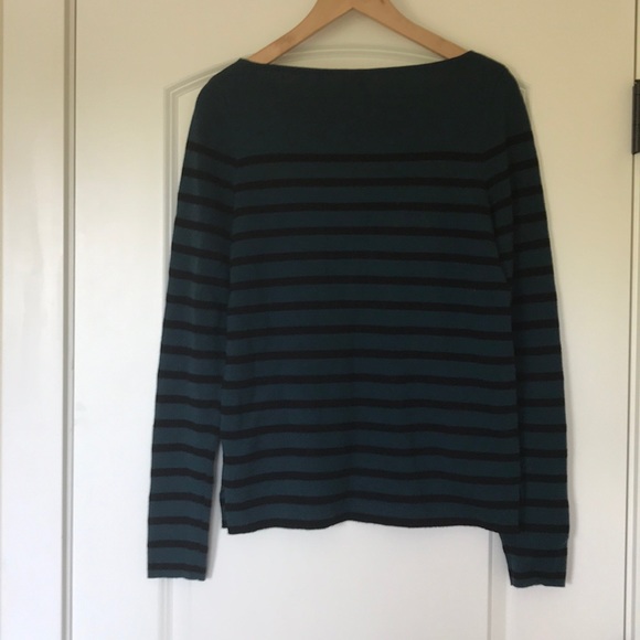GAP Striped Merino Wool Boatneck Sweater - Picture 4 of 4